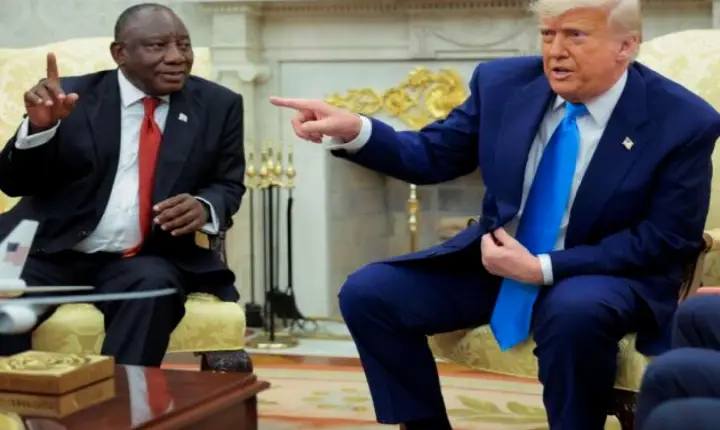 Trump faz presidente sul-africano assistir a vídeo com evidências de ameaças a fazendeiros brancos