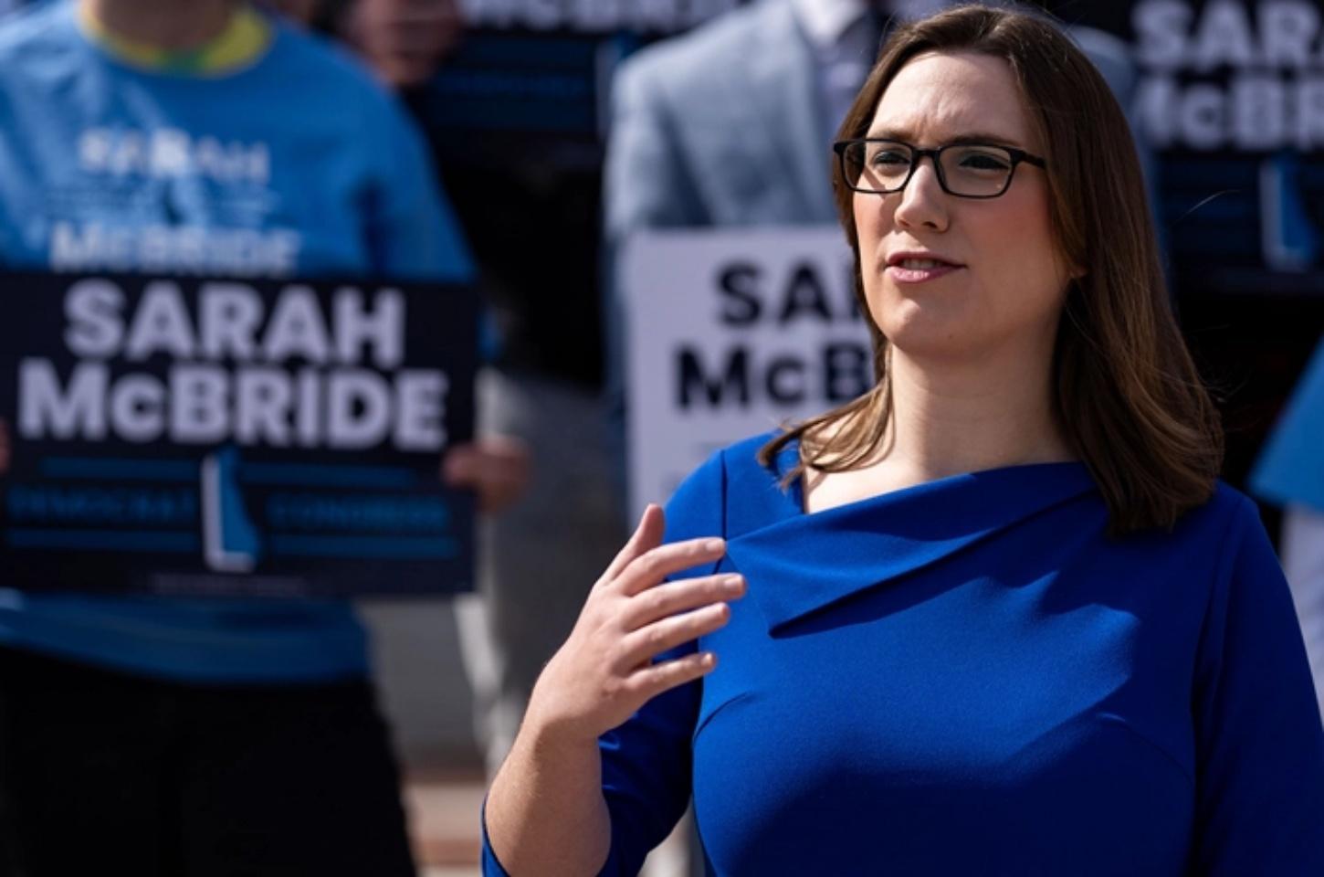 A parlamentar trans Sarah McBride não usará banheiros femininos no Capitólio