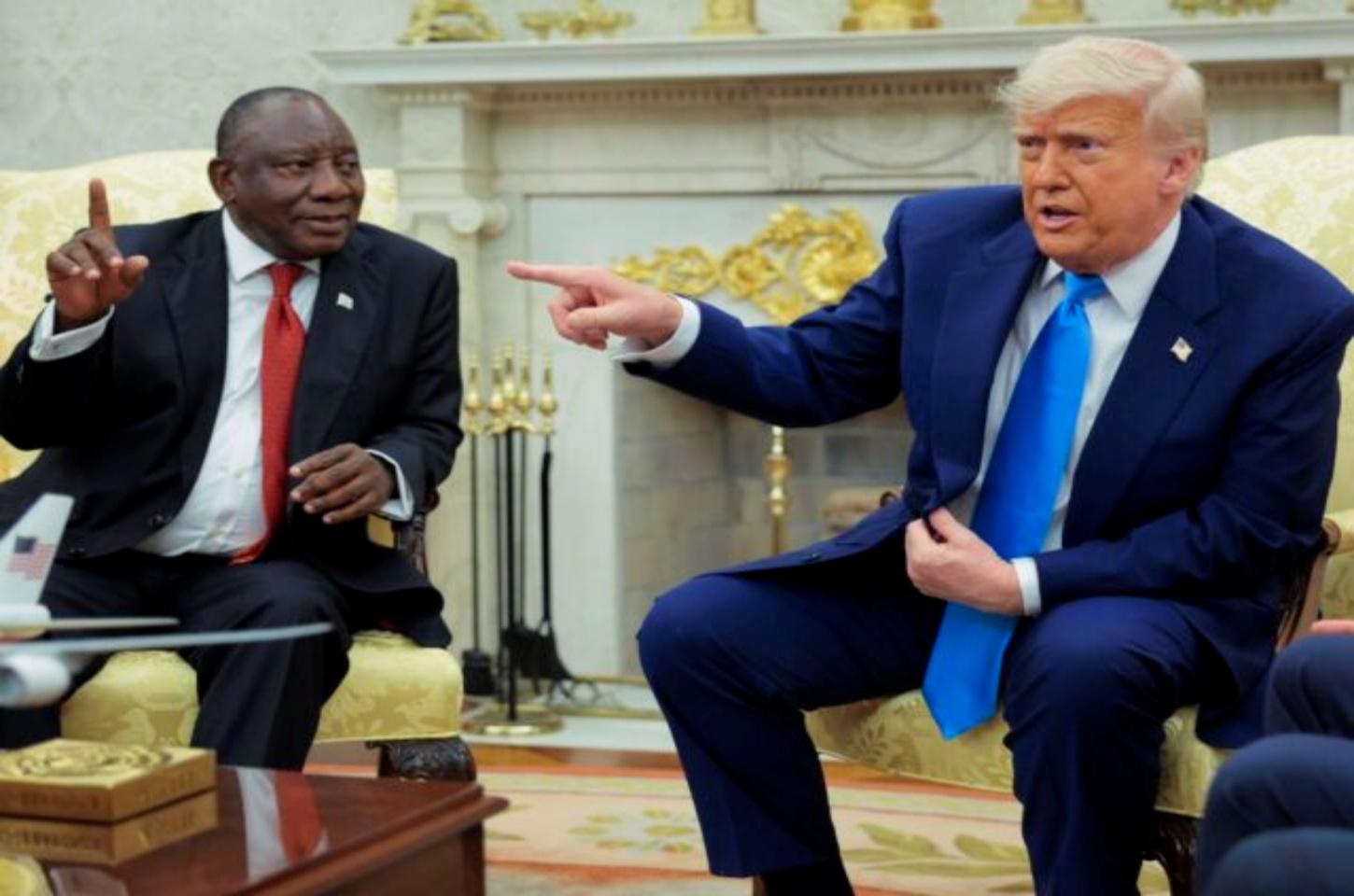 Trump faz presidente sul-africano assistir a vídeo com evidências de ameaças a fazendeiros brancos